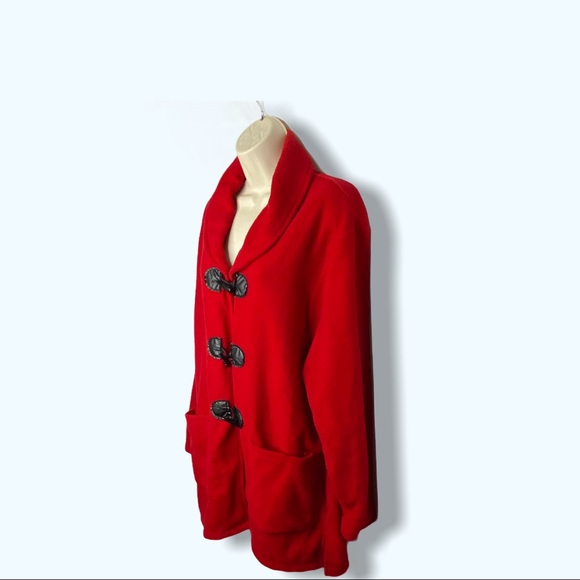 Collections Women’s Winter Fleece Toggle Coat M - Picture 2 of 12